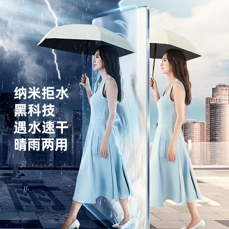 Sun Protection Umbrella Uv Protection Sunshade Dual-Use Capsule Mini Flat 40% Off For Women Rain Or Shine - Image 4